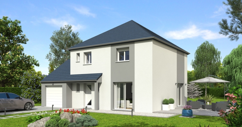 plan Maison contemporaine 3 chambres