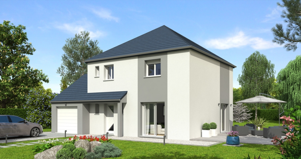 plan Maison contemporaine 3 chambres