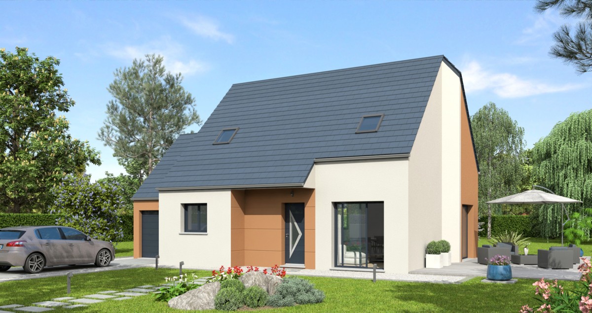 Pavillon 4 ch avec garage