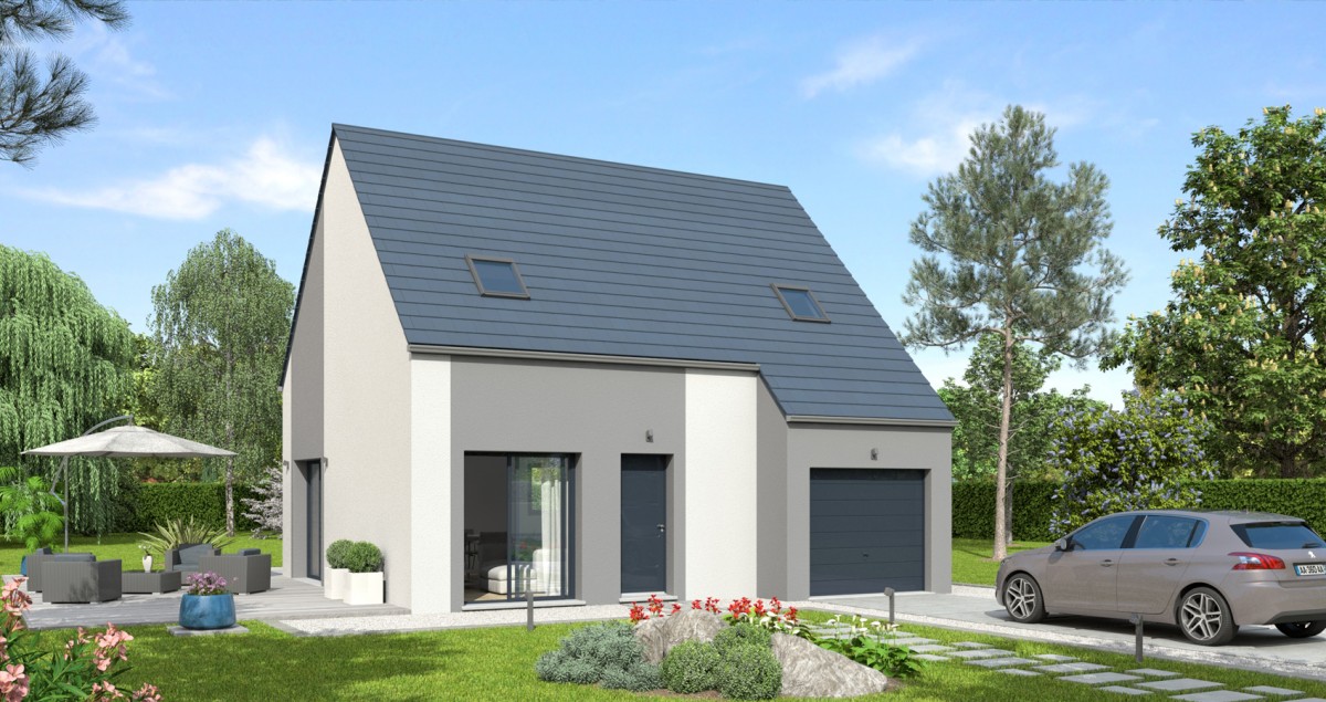 3 ch terrain de 480 m² maison condé sur vire